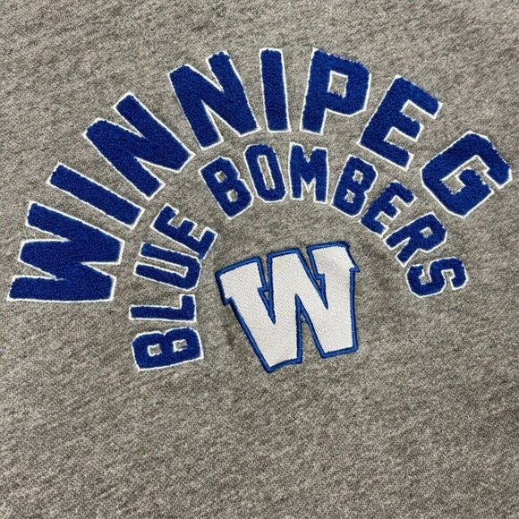 New Era Winnepeg Blue Bombers Hoodie Embroidered CFL Football Large - Picture 3 of 7